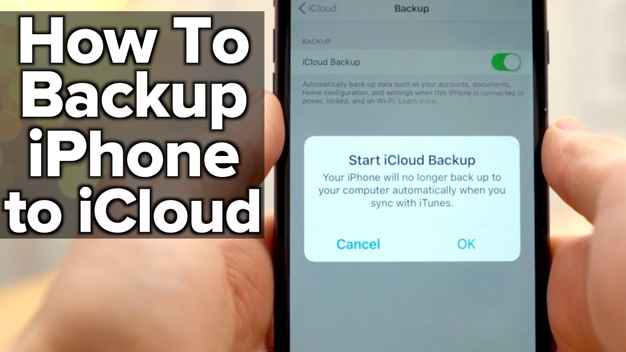 how to backup iphone to icloud using computer