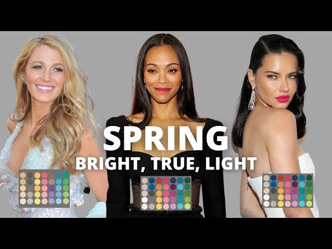 How To Find Your Color Season: Bright, True x Light Spring Color Analysis