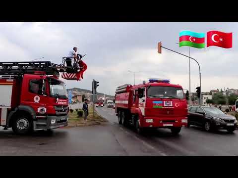 Azerbaycan Yardim Ekipleri Samsunda Sevgi ile karşilaniyor - Can Türkiyemizin Yanindayiq 🇦🇿🇹🇷