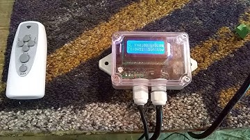 Solar Tracker TG009C-D attached to a 12V source only. Not attached to the actuator or tracking rig.