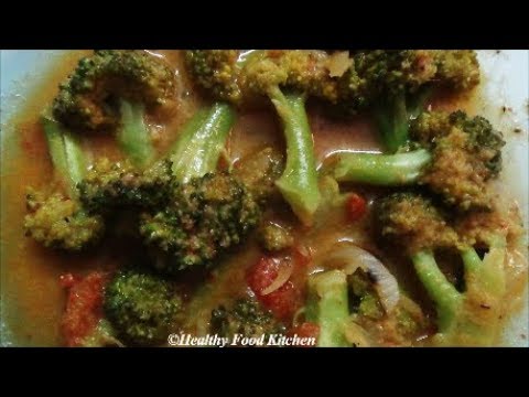 Broccoli Curry Recipe-Side Dish for Idli,Dosa,Chapati -Kurma Recipe in Tamil-Cauliflower Curry