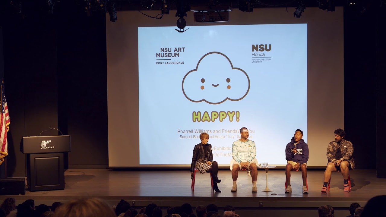 Pharrell Williams & FriendsWithYou Visit NSU Art Museum