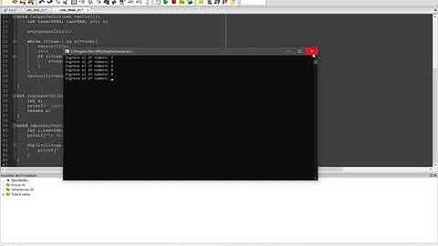 Cargar y mostrar un vector/array utilizando procedimientos y funciones. Lenguaje C.