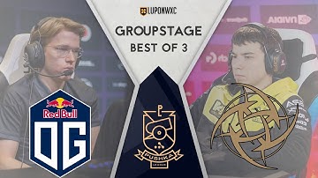 OG vs Ninjas in Pyjamas Game 1 (BO3) | WePlay! Pushka League Season 1 Groupstage