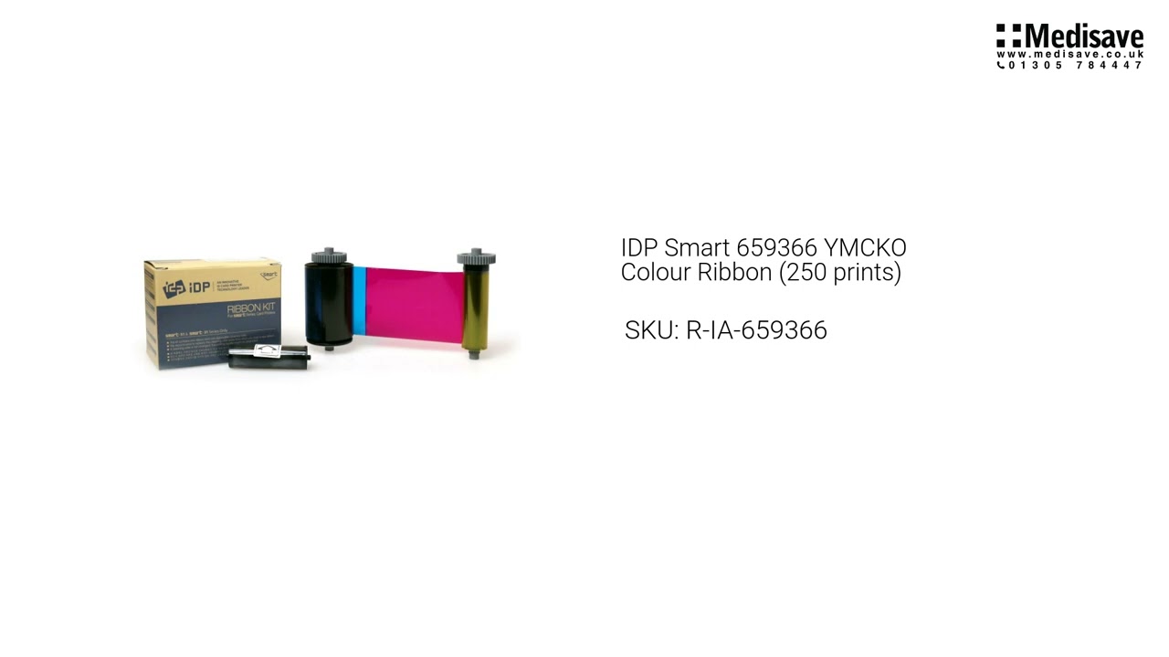 IDP Smart 659366 YMCKO Colour Ribbon 250 prints R IA 659366