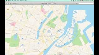 Maps in Mac OS X 10.9 Mavericks (DP1)