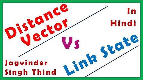 ✅ Link state vs Distance Vector in Hindi