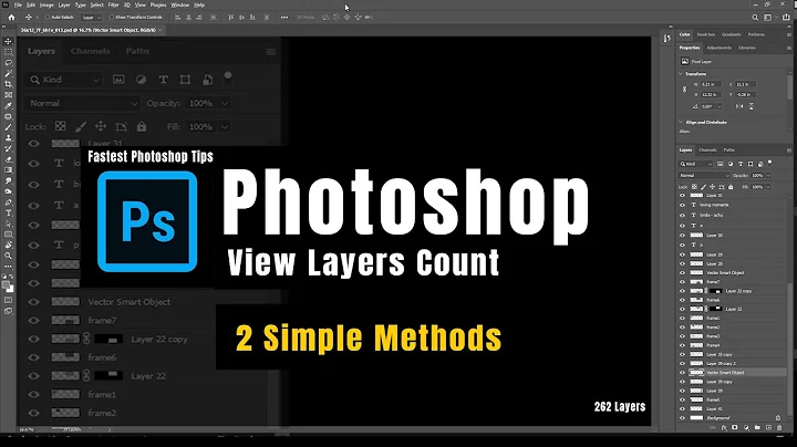 Photoshop Tips  How to Get Layers Count in CC 2021