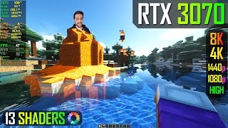 RTX 3070 - Minecraft + Shaders at 1080p, 1440p, 4K and 8K!