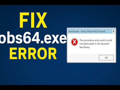 How to Fix OBS Entry Point Not Found Error (obs64.exe) – Khmer Tutorial 2025