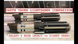 Darth Vader Lightsaber comparison (Disney Parks D23 vs Disney Galaxy's Edge Legacy Lightsaber)