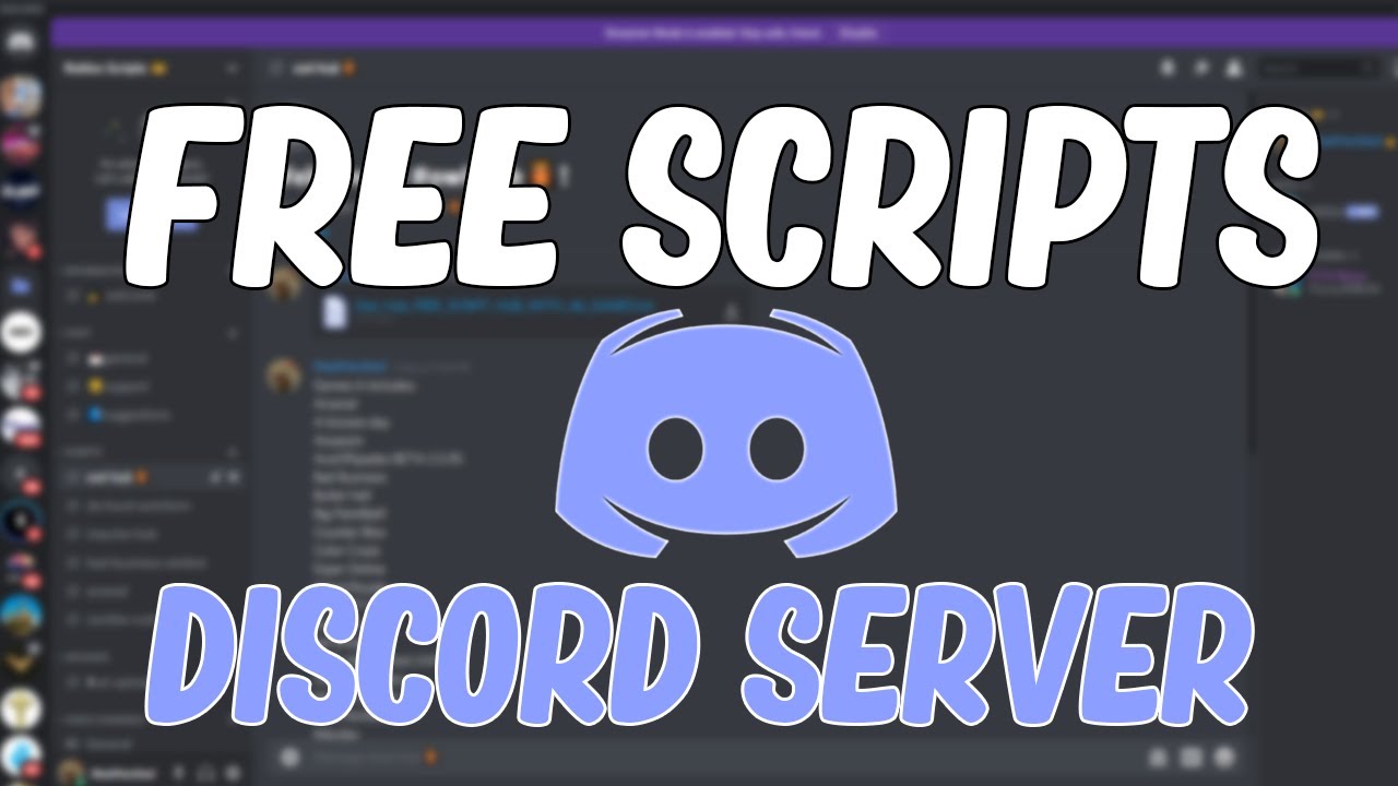 Free Roblox Scripts 100 Discord Server Link In Bio Youtube - roblox scripters for hire discord free robux generator