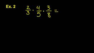Multiplying Three Fractions