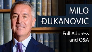 Milo Đukanović | The European Perspective of the Western Balkans | Oxford Union