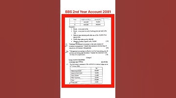 Bbs 2nd year Account Question paper 2081❤️😍Cost and Management Accounting bbs 2nd year question 2081
