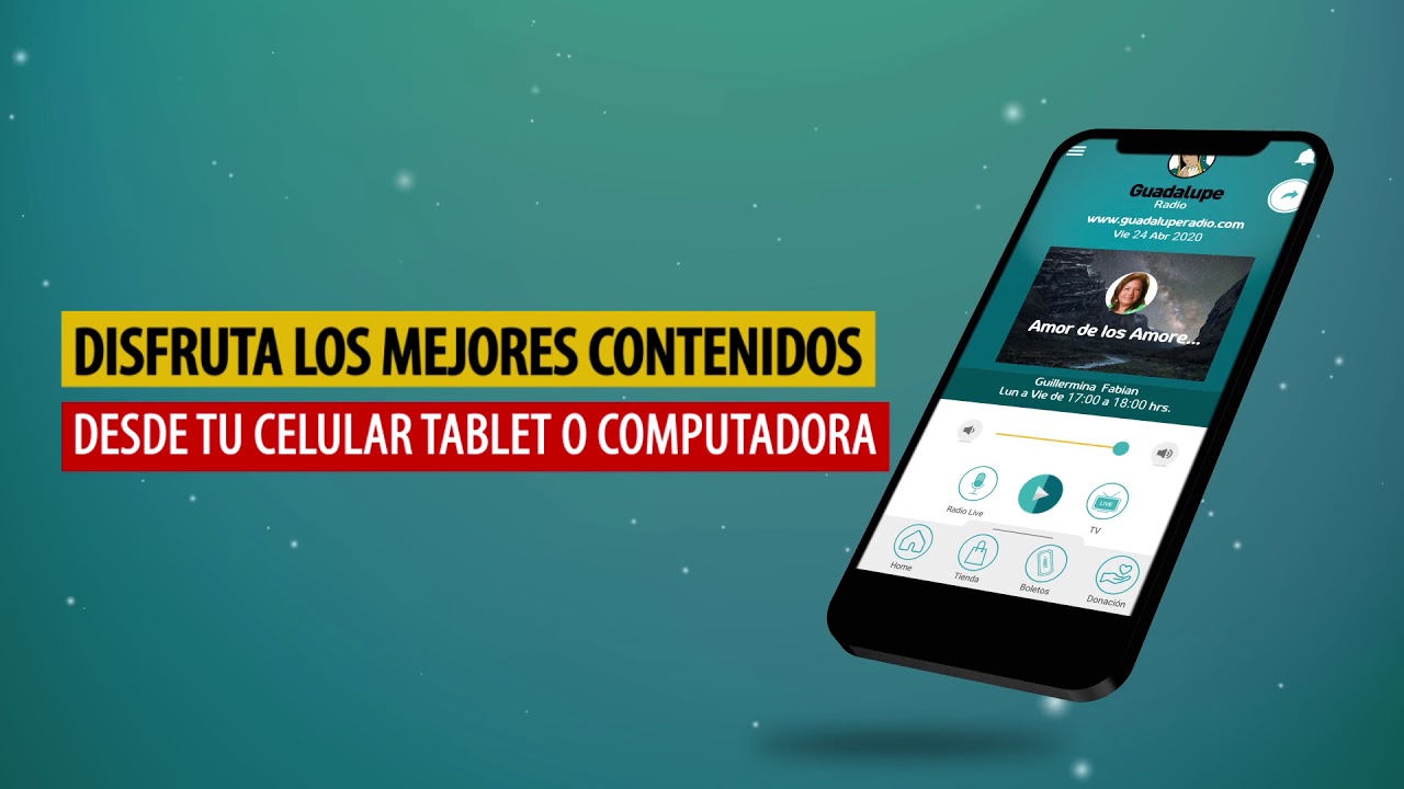 Disfruta de la Aplicación de Guadalupe Radio YouTube