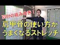 野球で大事な「肩甲骨」の話と、肩や肘が痛い人はぜひやってほしいストレッチです。|野球肩野球肘 京都市北区 MORIピッチングラボ