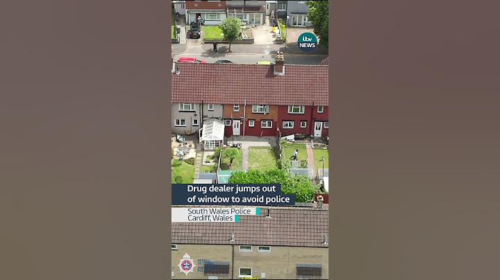 This drug dealer threw himself out the window to avoid police #itvnews