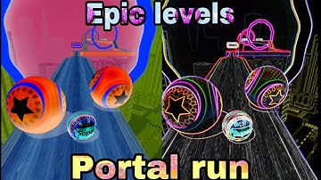 Banana frenzy🍌+ portal run - going balls epic levels - my lovely ball (super ball)- awesome filters