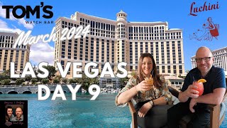 Las Vegas Vlog Easter 2024 Day 9 | Tom's Watch | Vice Versa |  Luchini | Bellagio Pool