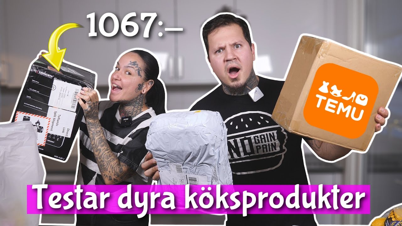 Testar dyra köksprodukter från TEMU