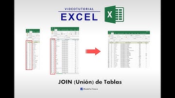 Join (Unión) de tablas en Excel