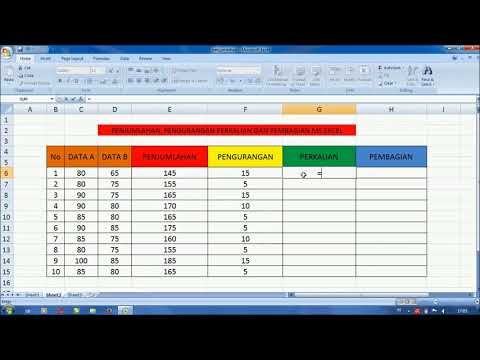 Video: Cara Membagi Di Excel