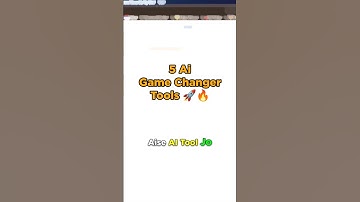 Top 5 Ai Tools For Content Creators 🔥🚀
