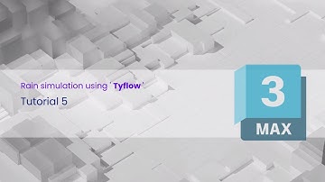 6  Rain simulation using Tyflow