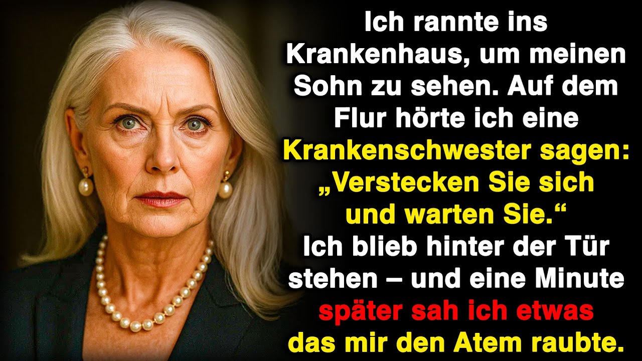 Ich rannte ins Krankenhaus zu meinem Sohn – dann hörte ich die Krankenschwester flüstern!