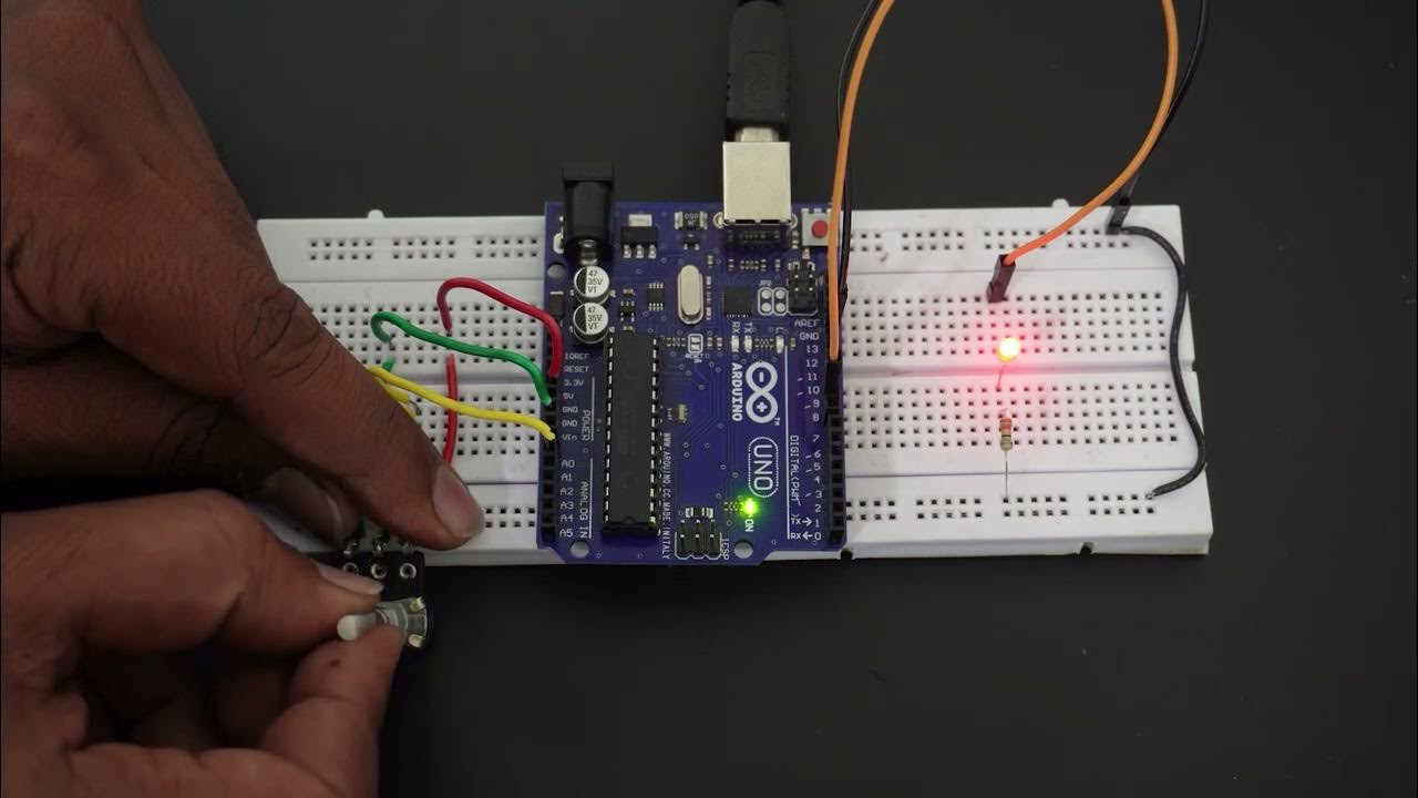 LED Brightness Control Using Potentiometer of Arduino UNO | #arduino # ...