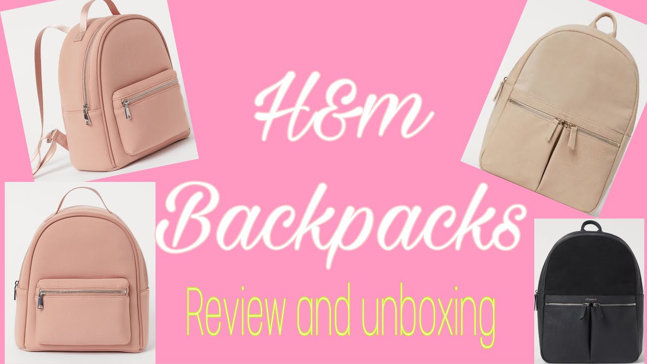 H&m backpacks //haul //review//unboxing.//anj 