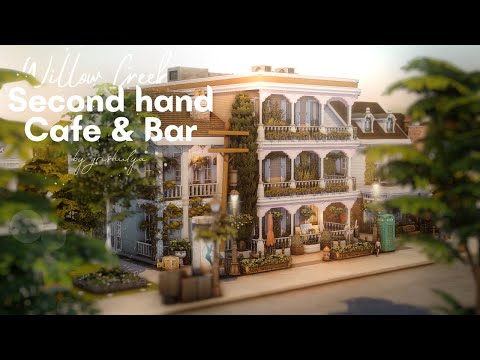 Секонд-хенд & Кафе & Бар ☕ | Строительство | The Sims 4 | No CC