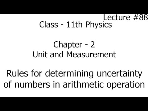 Video rules for determining uncertainty of numbers in... - youtube