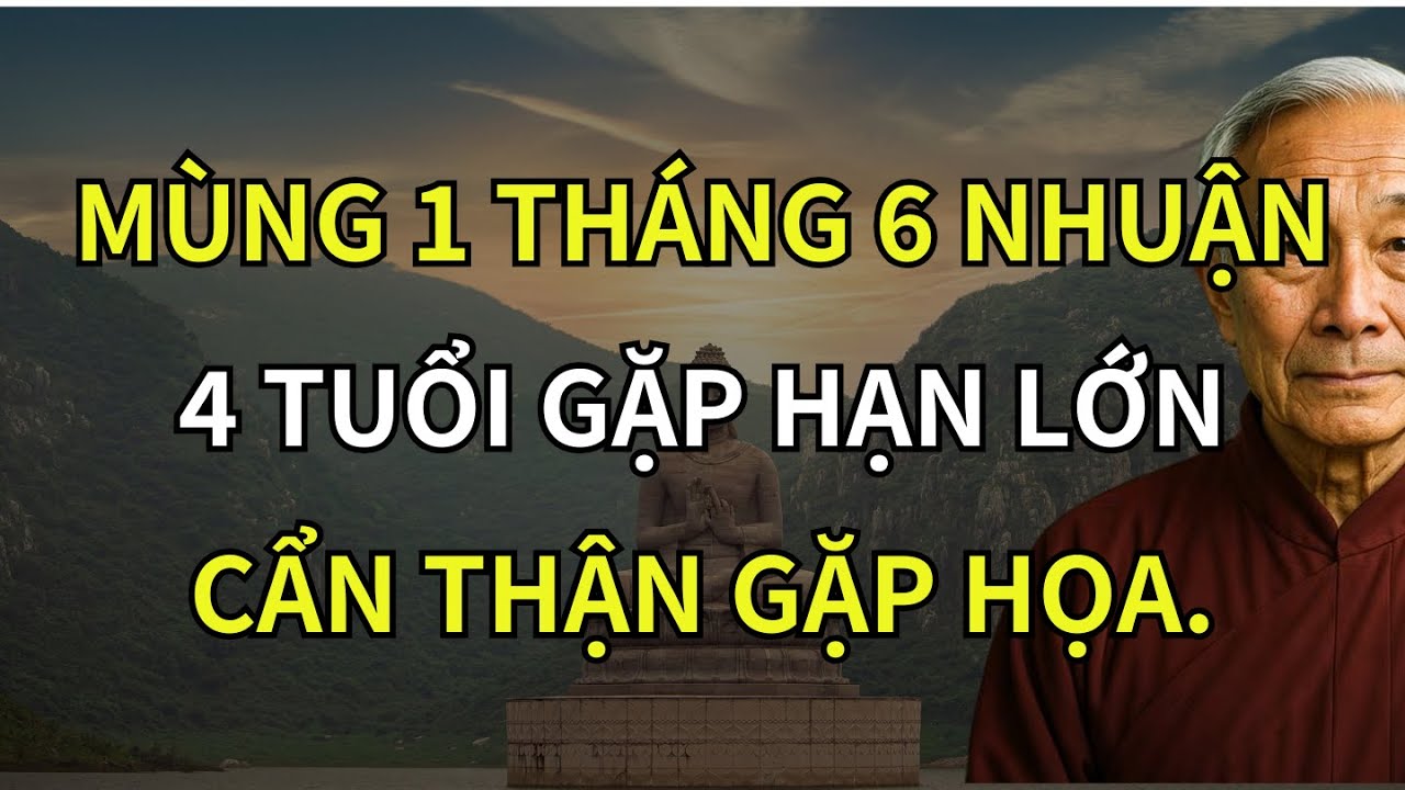 Mùng 1 Tháng 6 Âm Lịch Nhuận: 4 Tuổi Gặp Hạn Lớn, Kẻo Mang Xui Xẻo, Gặp Họa | Trí Tuệ Phật Giáo