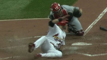 CIN@STL: Hamilton throws out Schumaker at home