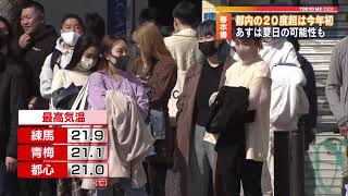 都内は春本番　22日は夏日になる可能性も・・・