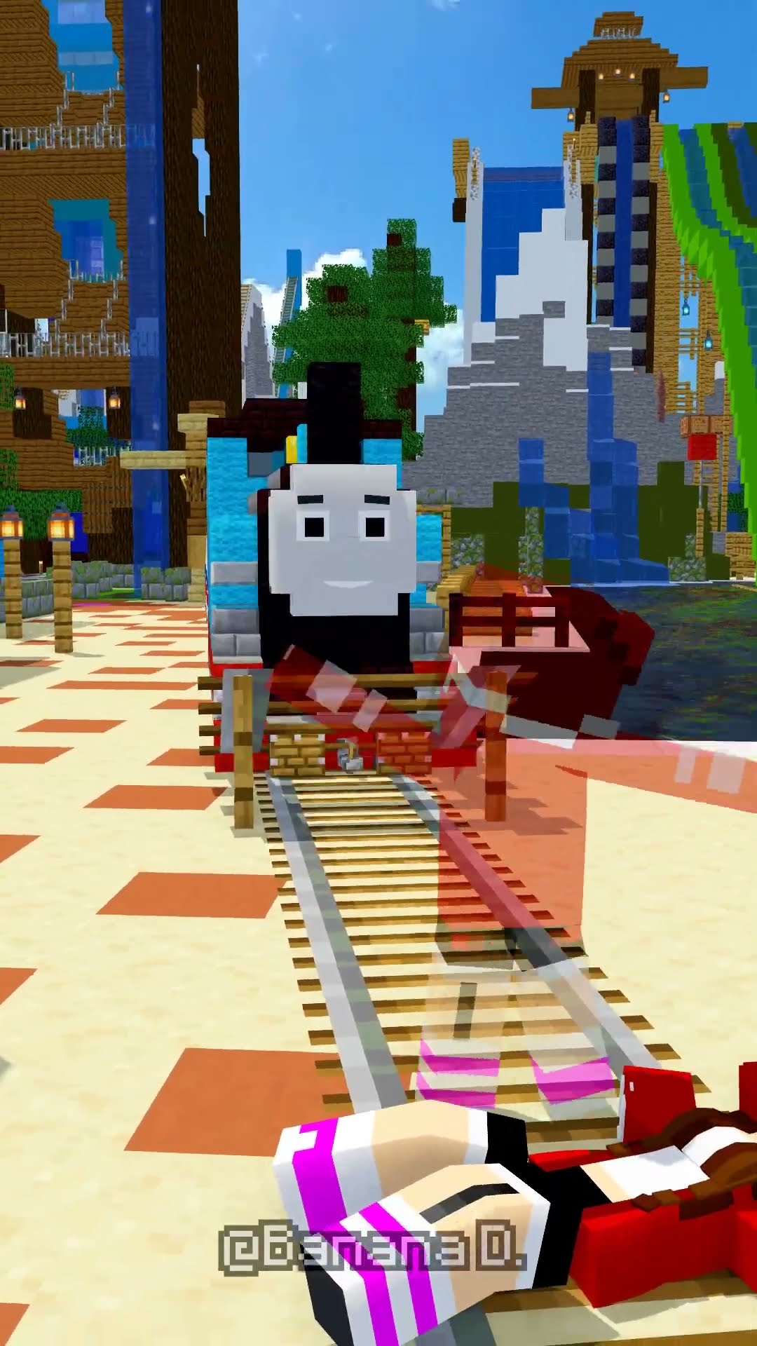 Ghost JJ Sister VS Thomas in Water Park