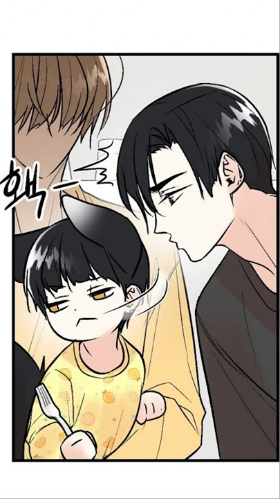 Cute  baby don't want to  be kissed 😘 #bl #editfavmanhwa #blmanhwa #manga