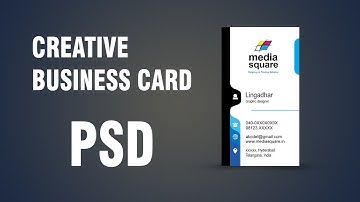 how to Create a vertical business card in Photoshop CC