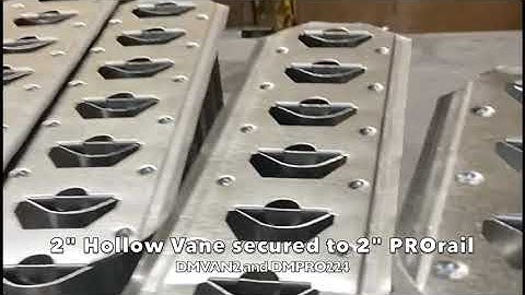 Frames of Ductmate Flange and Turning Vane on Rail