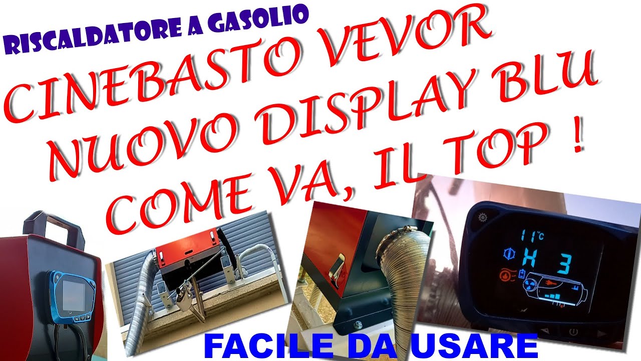 Stufa a Gasolio Vevor nuovo Cinebasto 8kw con bluetooth,  montaggio,avviamento e prestazioni 