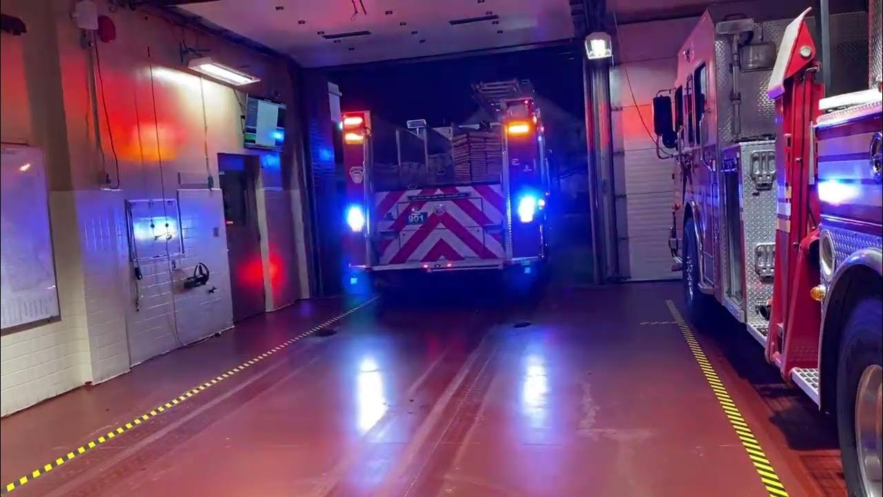 Bethpage fire department spare engine 1 acting engine 77 backing up 1