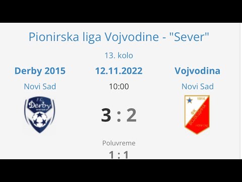 FK DERBY Novi Sad - FK VOJVODINA Novi Sad - G2008 - U15