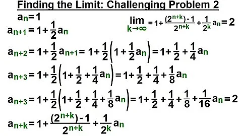 Calculus 2: Infinite Sequences and Series (24 of 62) Challenging: Finding the Limit 2