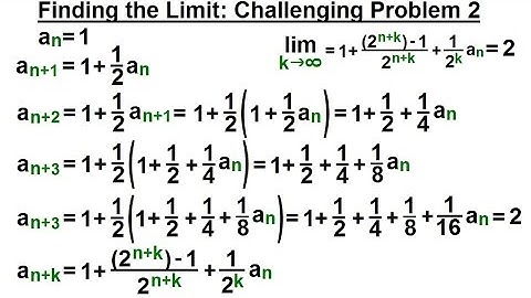 Calculus 2: Infinite Sequences and Series (24 of 62) Challenging: Finding the Limit 2
