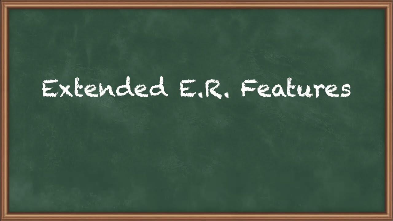 Extended ER featuresData Base Management SystemHindi YouTube