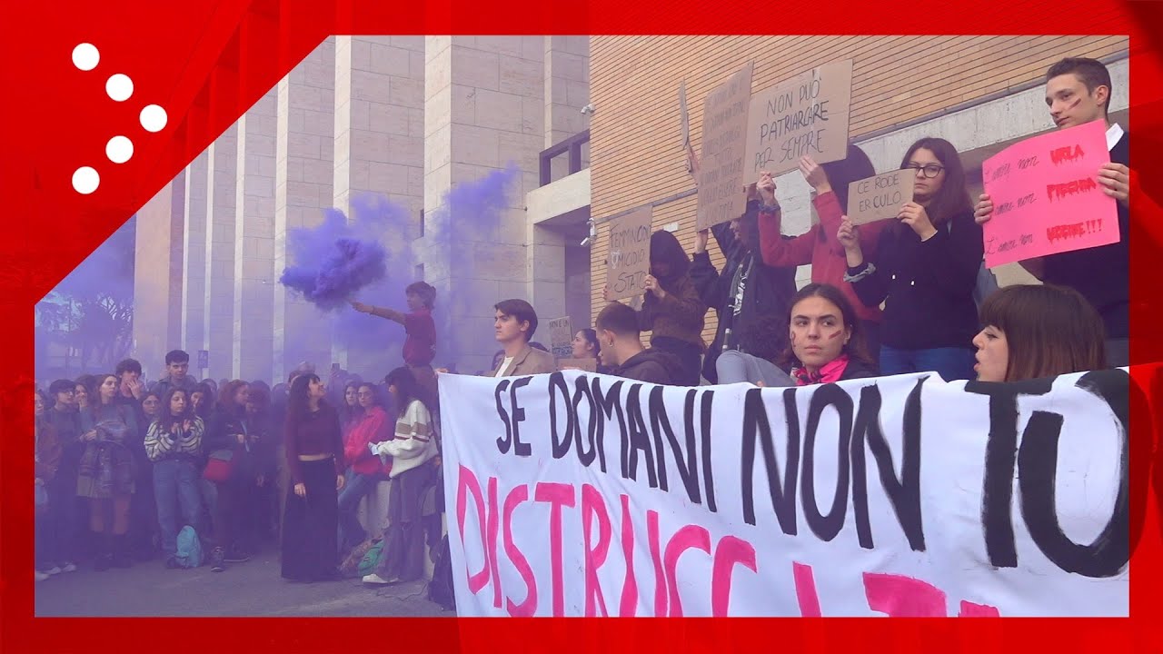 Roma, presidio alla Sapienza per Giulia Cecchettin e le vittime della violenza di genere