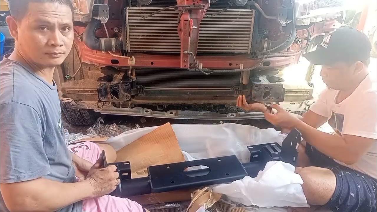 INSTALLATION STEEL BUMPER OF TOYOTA HILUX YouTube