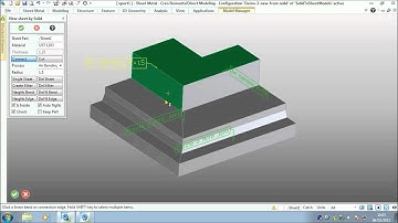 3D CAD: Creo Elements Direct Sheet Metal - New by Solid Command